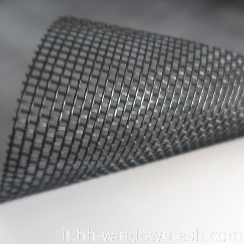15*11 PVC Filato in poliestere rivestito di protezione per la sicurezza dello schermo di colore nero
